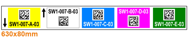 ONE2ID Multilevel Lagerplatzetiketten mit DataMatrix-Code